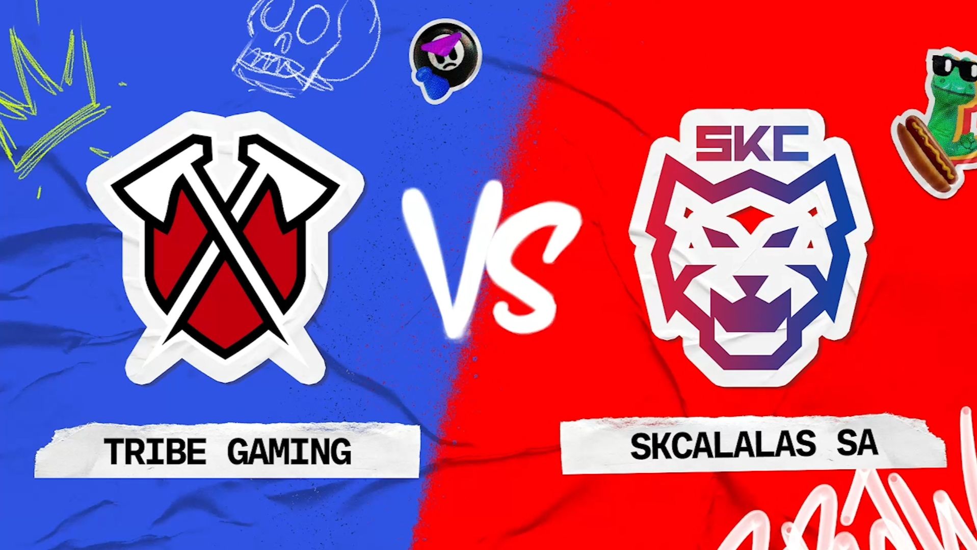 BACKSTAGE GAME TRIBE GAMING Vs SKCALALAS #brawlstars
