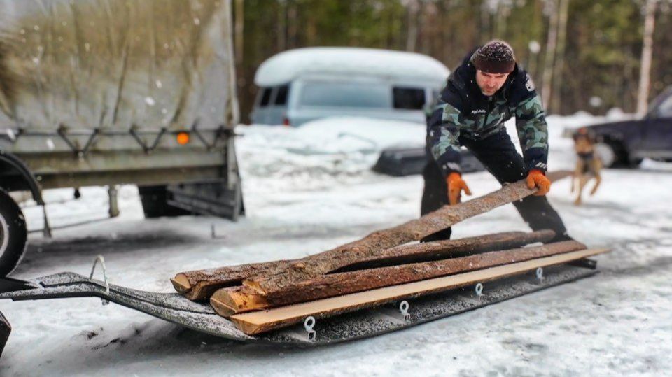 Обзор и практическое применение грузовых саней Максиход для Снегохода и Мотобуксировщика смотреть онлайн