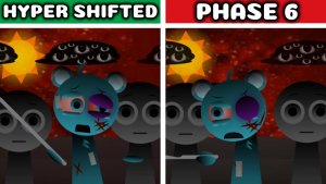 SPRUNKI HYPER SHIFTED: PHASE 5 VS PHASE 6 — КТО ЗАВОЕВЫВАЕТ ТРОН В ХАОСЕ? 🎧🔥👑⚔️🎶💥