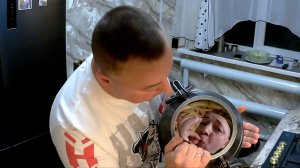 Свиные ребра в скороварке с овощами.