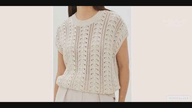 Шикарный узор для топа, джемпера, безрукавки.. смотреть онлайн