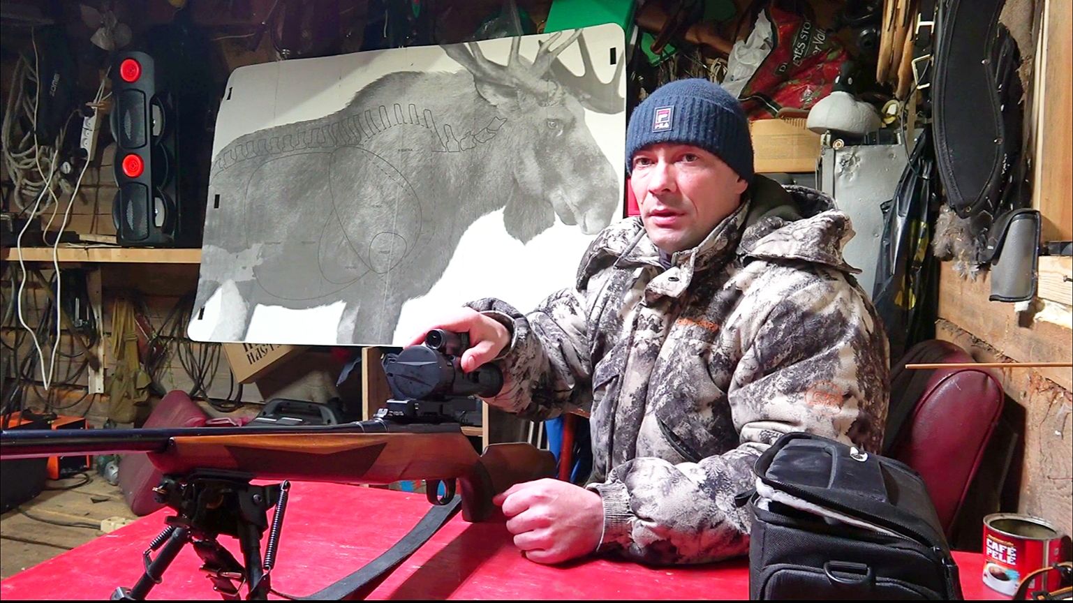 ПОЯВИЛСЯ ХИЩНИК ЗА РЕКОЙ У ПРИМАНКИ / ОХОТА НА НАГЛОГО ЗВЕРЬКА С КАРАБИНОМ ЛОСЬ + АРТ-ЭЛВ Electron.