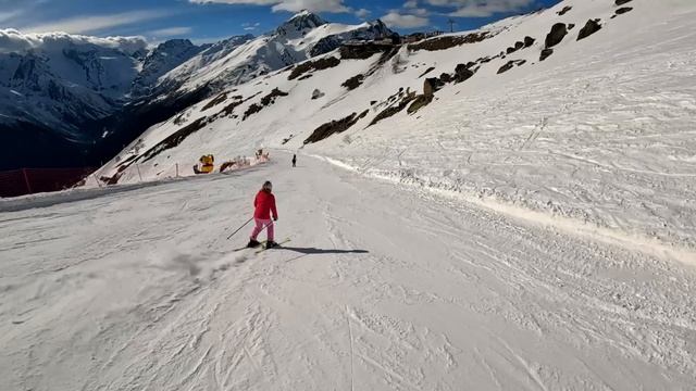 Домбай. Я на горных лыжах