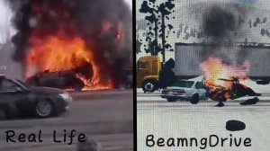 Аварии на реальных событиях в игре BeamngDrive #6