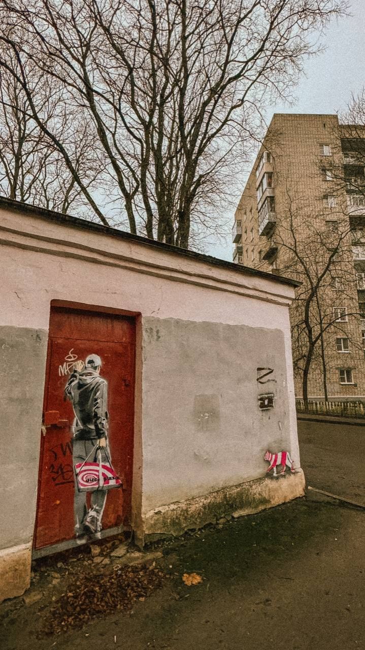 5 декабря — травка зеленеет, лужица блестит, кошечка вдоль стенки по делам спешит))