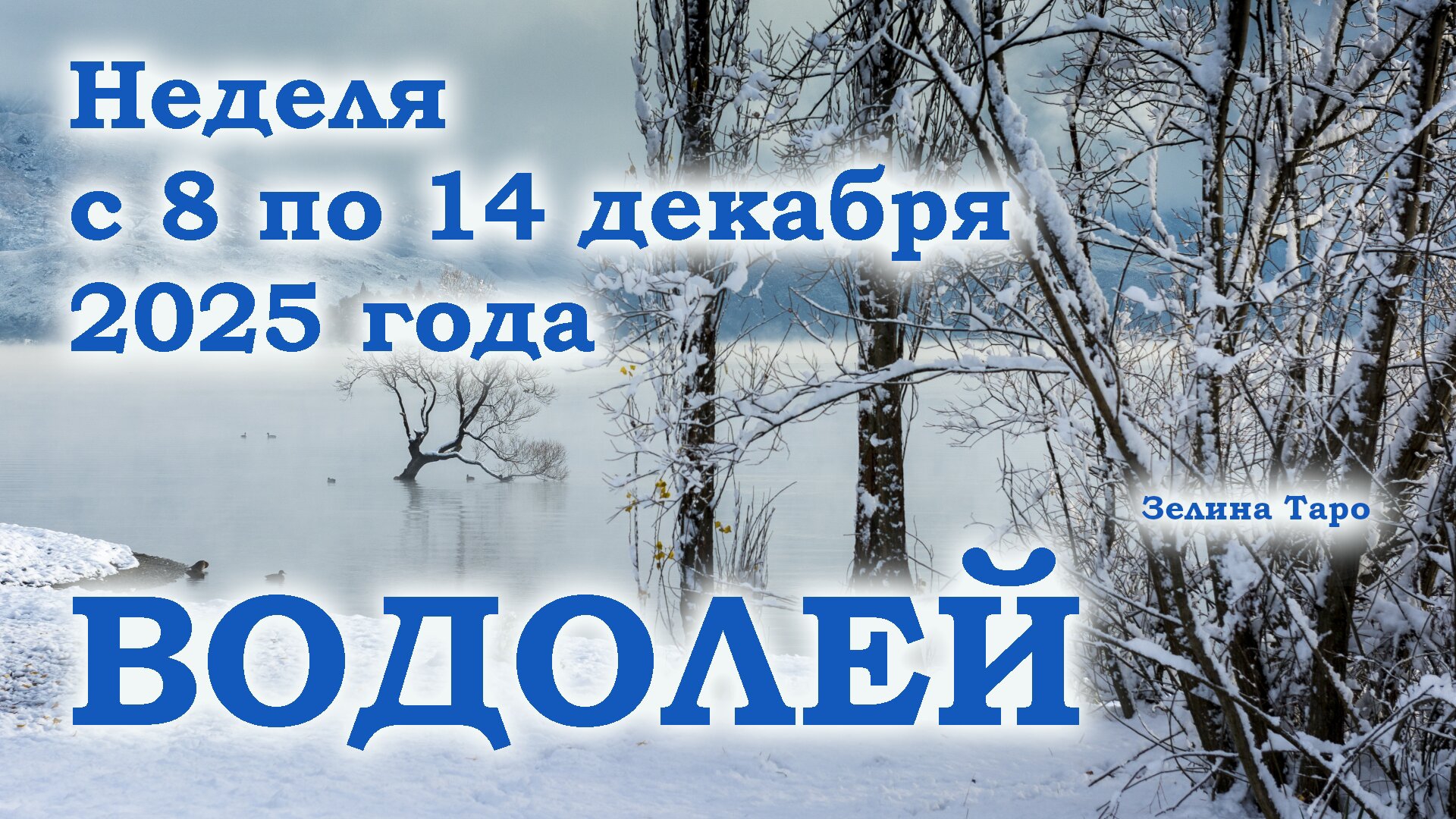 ВОДОЛЕЙ | ТАРО прогноз на неделю с 8 по 14 декабря 2025 года