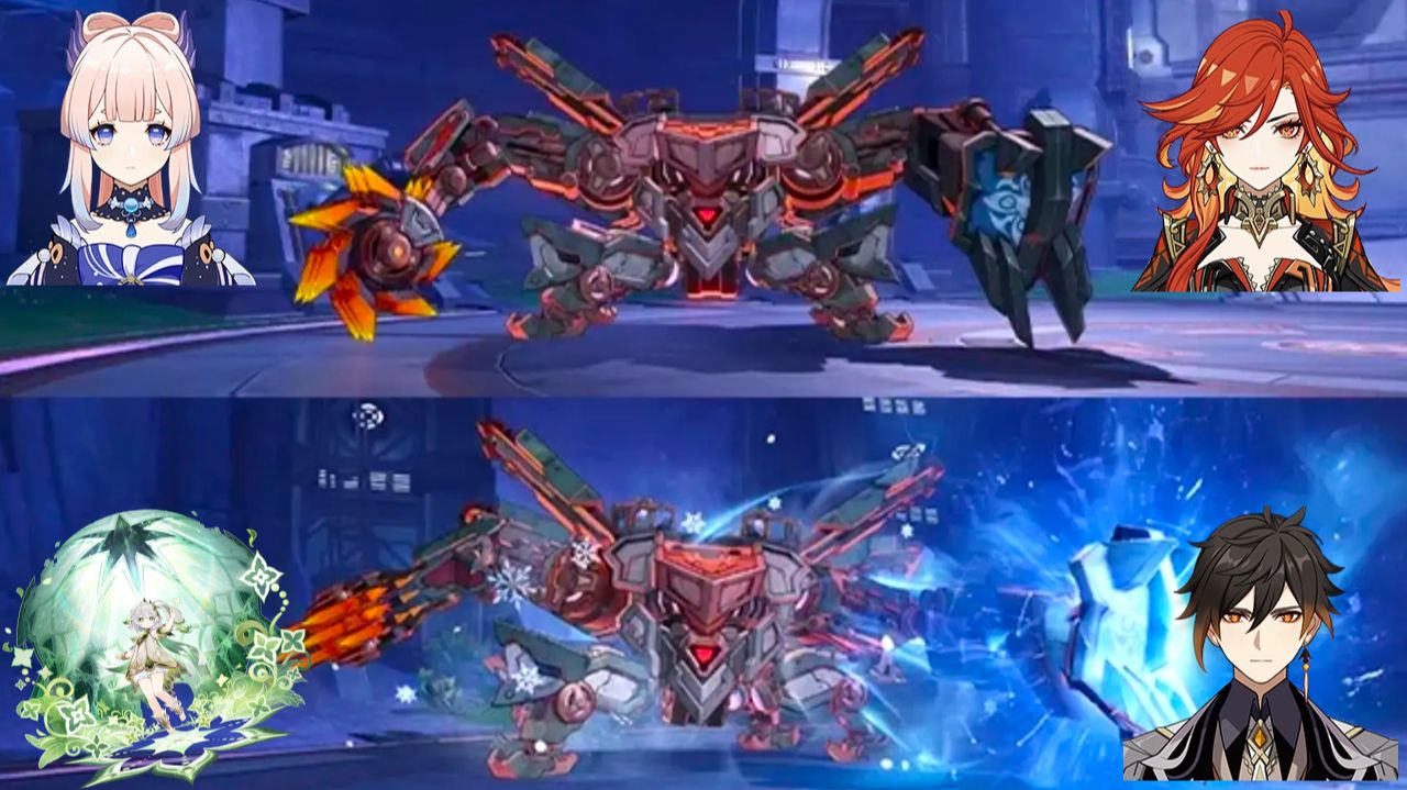 Genshin Impact: Как победить: Сверхтяжелый сухопутный крейсер Мобильная крепость