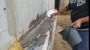 Крысы в погребе. Ремонтирую завалинку. 25 серия.