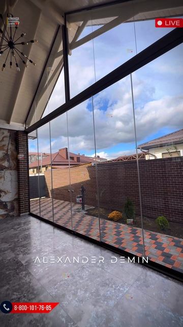 Безрамное Раздвижное остекление на террасе смотреть онлайн