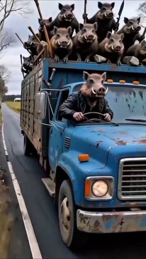 Кот🐅 VS Кабан 🐗. Доход на таких видео в описании профиля.
#топ #рек #мультик #нейросеть #подпишись #