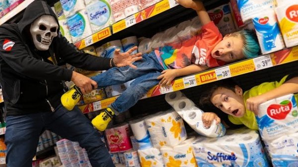 Экстремальные ПРЯТКИ в Супермаркете! 24 часа в Магазине!