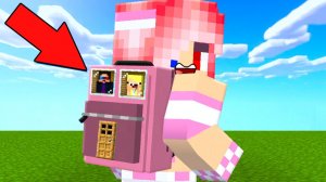 🎒ПОСТРОИЛИ МИНИ ДОМ В РЮКЗАКЕ ДЕВУШКИ В МАЙНКРАФТ! ШЕДИ ЛЕСКА И НУБИК MINECRAFT