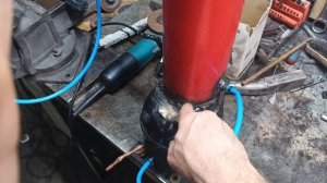 Самодельный компрессор для пруда из двигателя от холодильника.