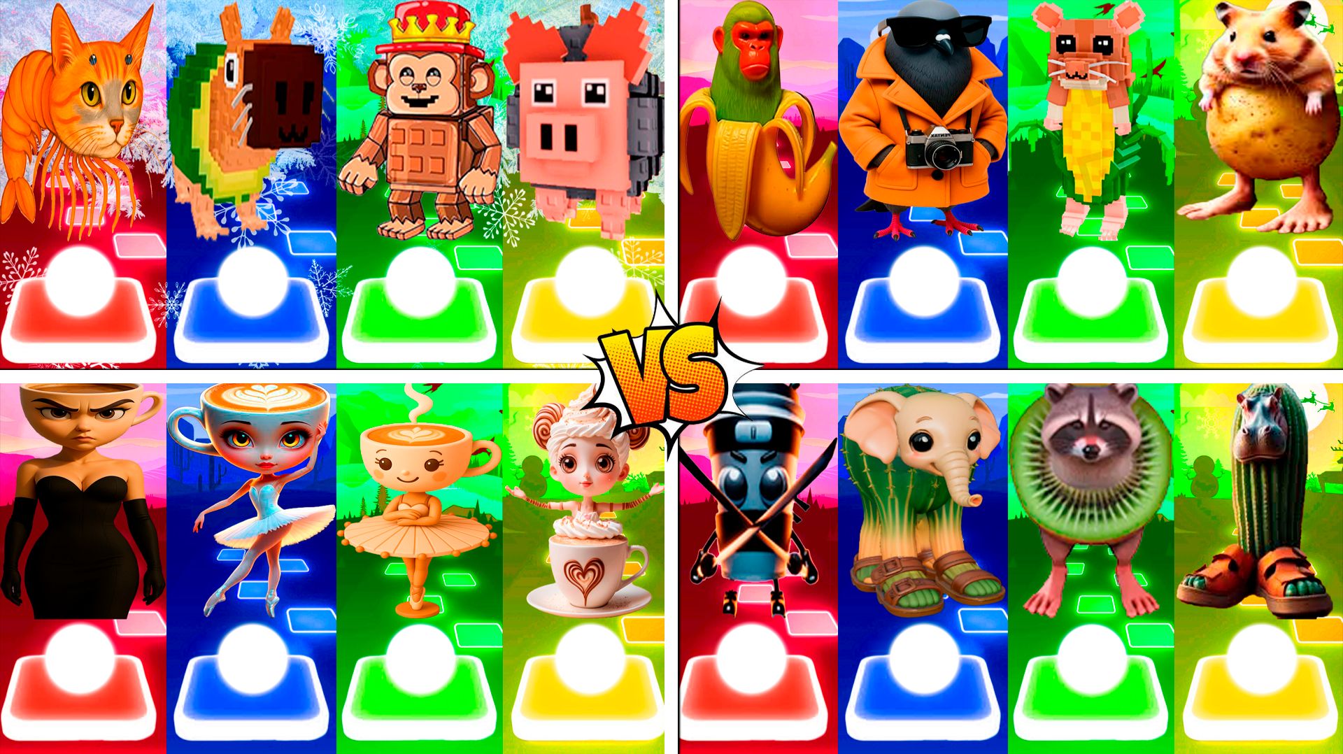 МЕГАМИКС ТРИПИ ТРОПИ 🆚 ШИМПАНЗИНИ БАНАНИНИ 🆚 ДРУГИЕ БРЕЙНРОТ МЕМЫ | Tiles Hop №305-308 смотреть онлайн