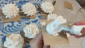 Пушистые астры и яркие розочки из зефира!🌹 Мастер класс✅! Соберем корзинку в следующем видео! 🌺