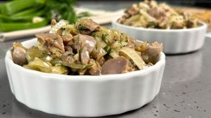 Готовлю лет 100! Закуска хоть куда, хоть на праздник, хоть к обеду! Куриные желудки маринованные!