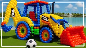 Мультики для детей. Воздушные шарики превращаются разные яркие машинки. Мультики для малышей