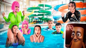 НОЧЕВКА В АКВАПАРКЕ 🤩 ДЕВЧОНКИ ПРОТИВ ПАЦАНОВ 🤯 КАМПУС