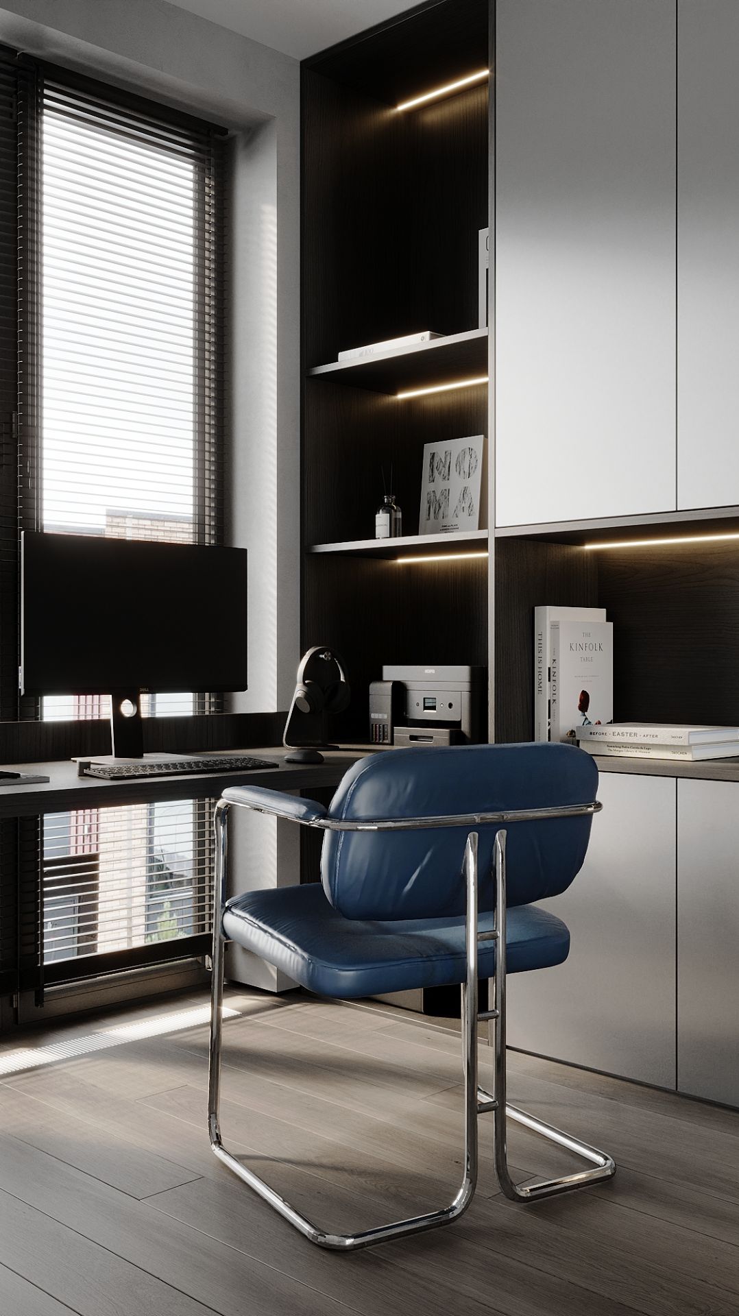 Рабочий кабинет: умный дизайн для продуктивной работы 🖤