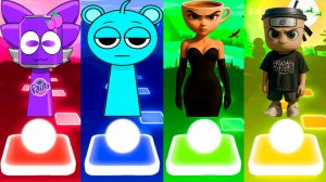 ФИОЛЕТОВЫЙ СПРУНКИ 🆚 СИНИЙ СПРУНКИ 🆚 БАЛЕРИНА КАПУЧИНО 🆚 КАПУЧИНО АССАСИНО | Tiles Hop №312