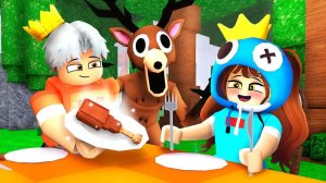 😨 ДЕНЬ БЛАГОДАРЕНИЯ в 99 НОЧЕЙ в ЛЕСУ в Роблокс с Флаской! 99 Night in the Forest в Роблокс!