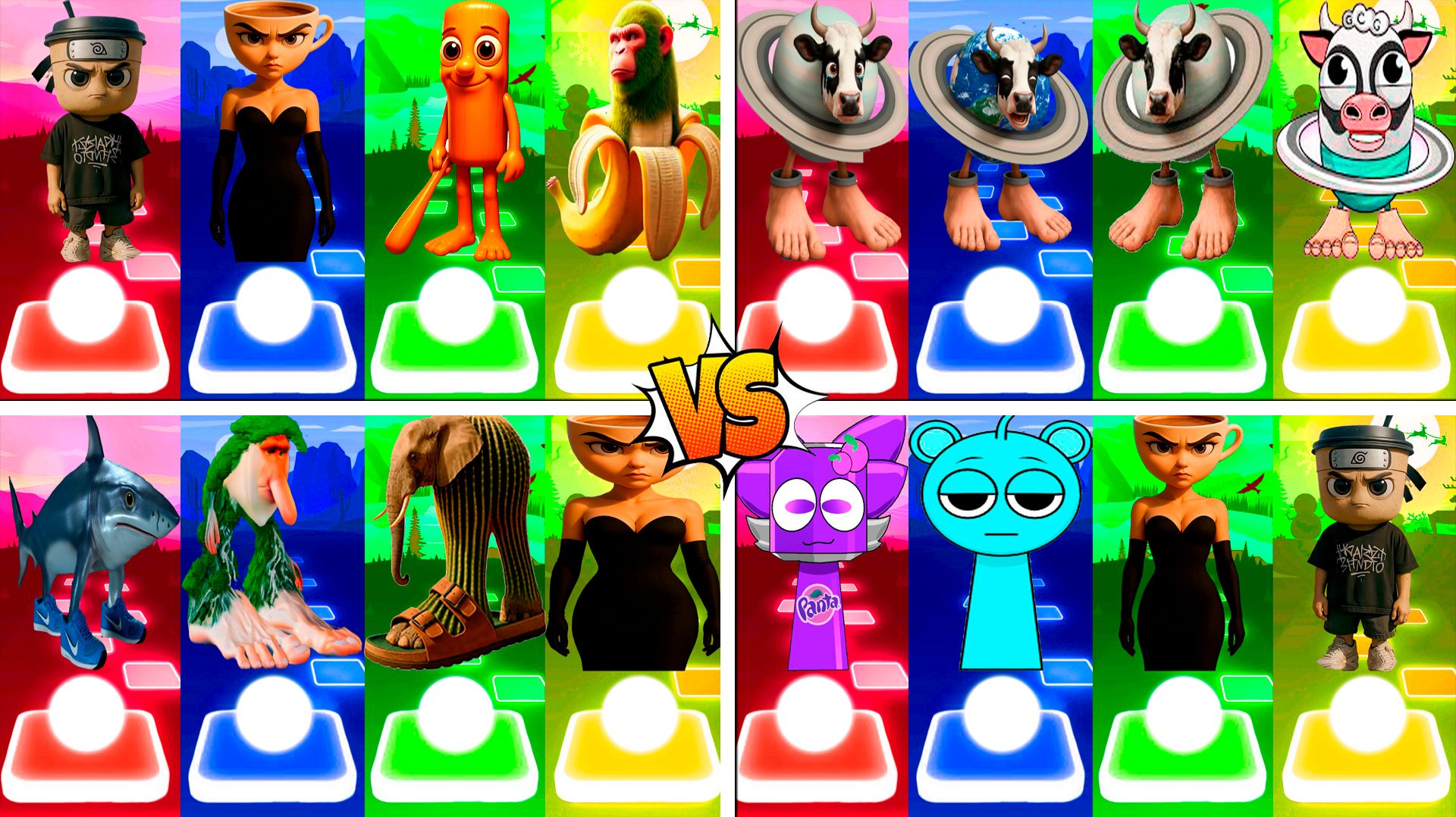 МЕГАМИКС КАПУЧИНО АССАСИНО 🆚 БАЛЕРИНА КАПУЧИНО 🆚 ДРУГИЕ БРЕЙНРОТ МЕМЫ | Tiles Hop №309-312 смотреть онлайн