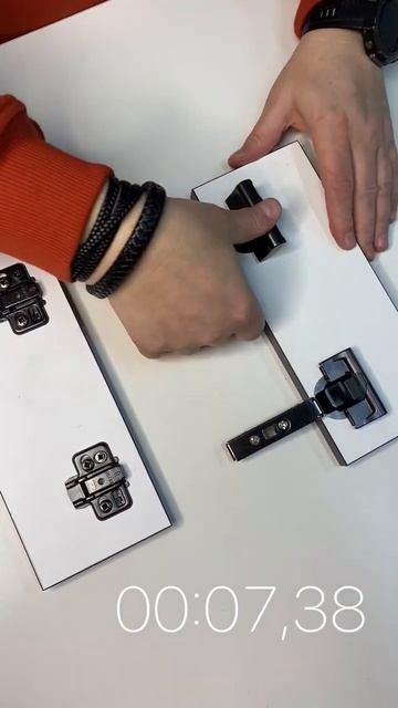 Быстрый монтаж петли T-type Press To с системой фиксации чашки без инструментов смотреть онлайн