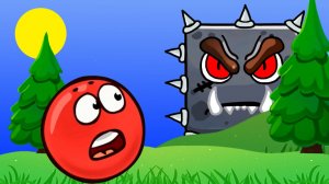 Новый КРАСНЫЙ ШАРИК против ЧЕРНЫХ КВАДРАТОВ #1 игра Red Ball Jump на канале Мистер Игрушкин