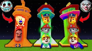 ВЫБЕРИ ПРАВИЛЬНУЮ БАЗУ ЩЕНЯЧИЙ ПАТРУЛЬ EXE ! РАЙДЕР ИЛИ ГОНЩИК - БАНАНЧИК МАЙНКРАФТ