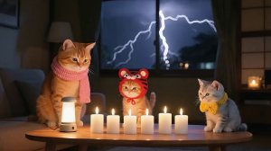 Как котики ураган пережидали