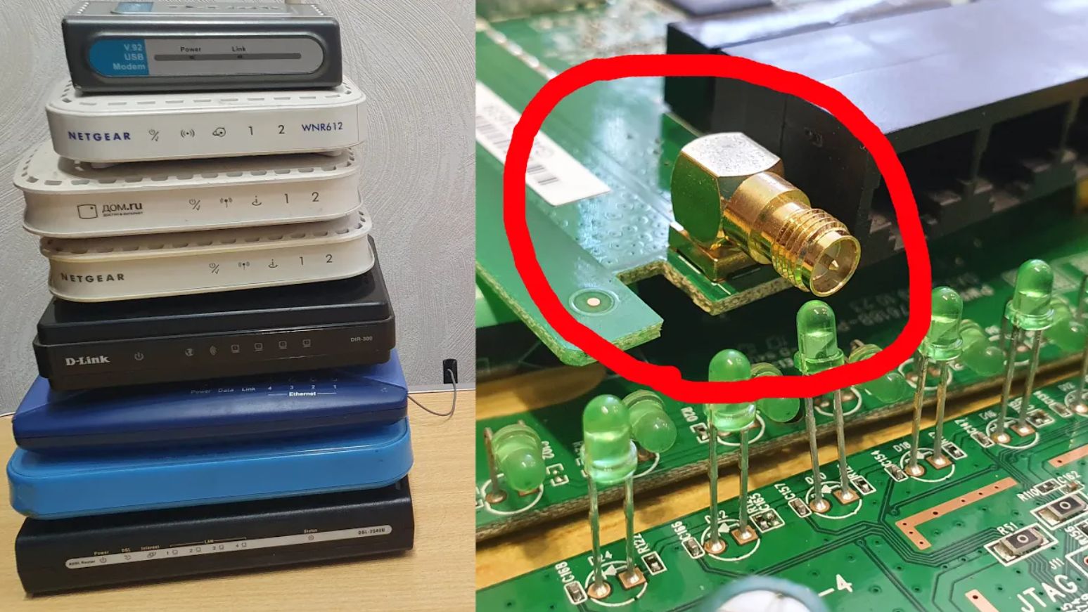 Разбор Wi-fi роутеров Dlink, интеркросс, Netgear. Сколько стоят из чего состоят. Золотые разъемы