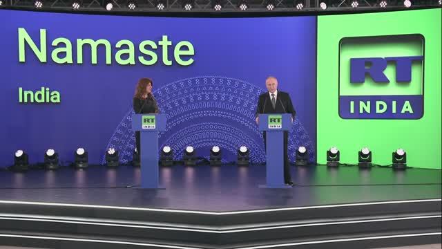 Запуск вещания телеканала RT India смотреть онлайн