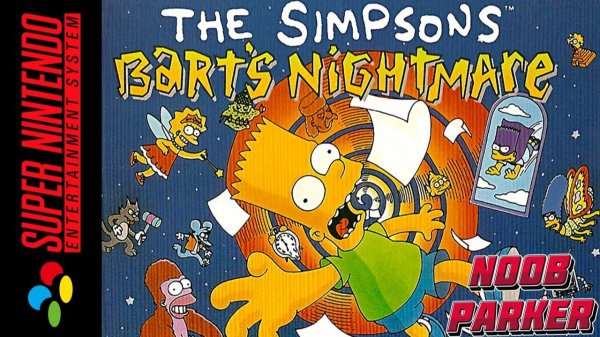 Simpsons Bart's Nightmare Super Nintendo Snes Ретро аркада