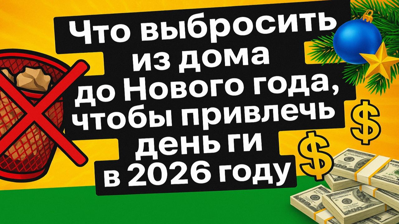 Эти вещи крадут удачу весь год. Узнай, что нужно вынести из дома до 31 декабря. Приметы. Ритуалы. смотреть онлайн