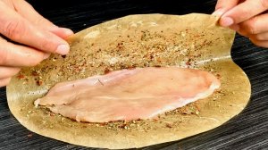 КУРИНАЯ ГРУДКА В ПЕРГАМЕНТЕ НА СКОВОРОДЕ СО СПЕЦИЯМИ 😋👍