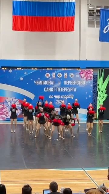 Сборная по чирлидингу СПбГУПТД Needles на чемпионате Санкт-Петербурга