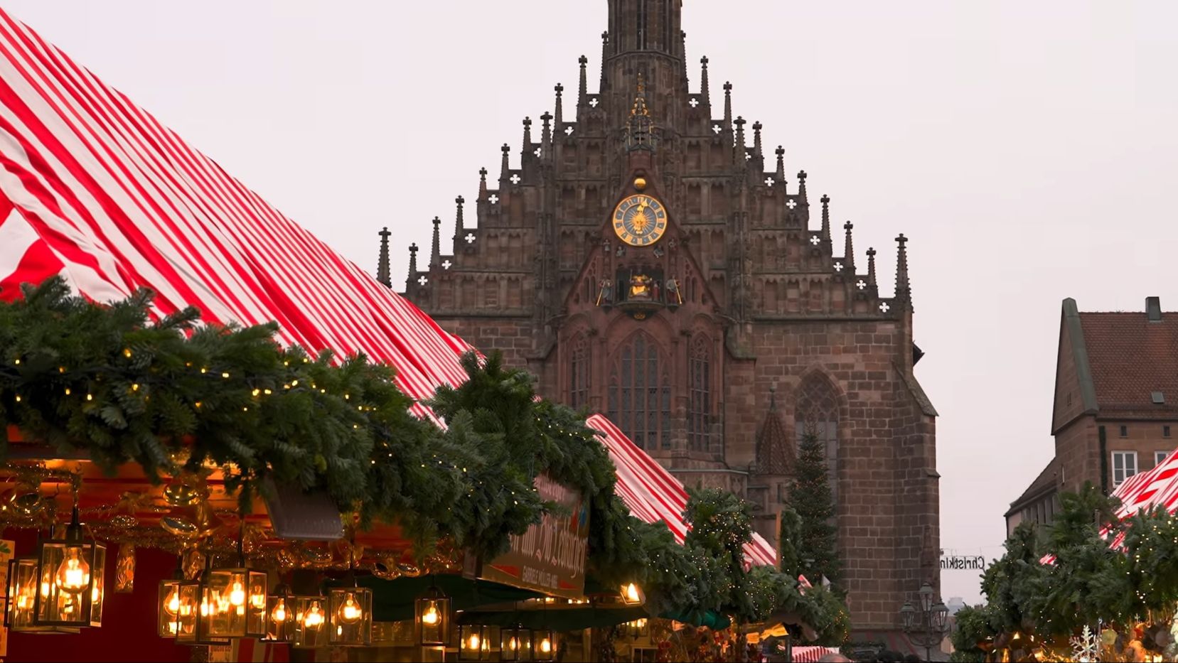 🇩🇪 Нюрнберг, Крайсткиндлсмаркт 🇩🇪 | Отличная дневная пешая экскурсия, 4K HDR смотреть онлайн