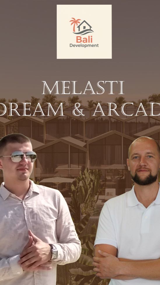 Обзор пляжа Меласти и нового крупного комплекса апартаментов и вилл Melasti Arcade & Dream