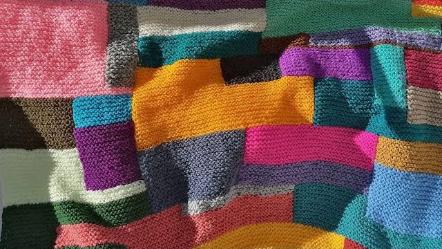 АРХИВ. Мастер класс. Вяжем плед в технике color block смотреть онлайн