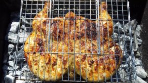 Курица на мангале целиком. Очень простой и очень вкусный рецепт