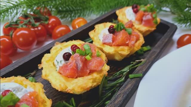 Картофельно-сырные корзиночки украсят любой праздник!😋😋😋 смотреть онлайн