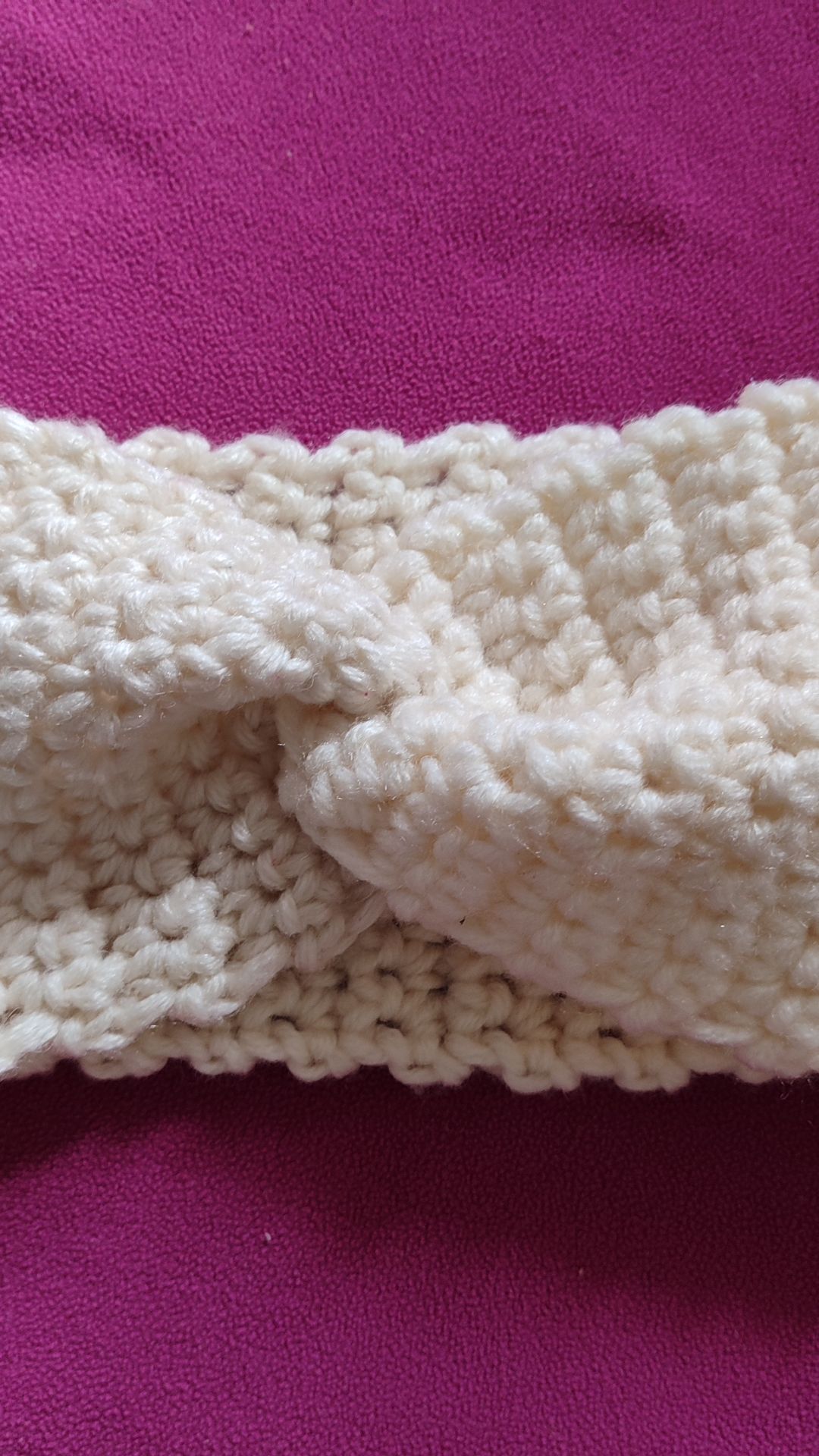 Повязка на голову крючком