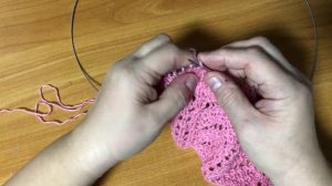 Лёгкий воздушный ажурный узор спицами