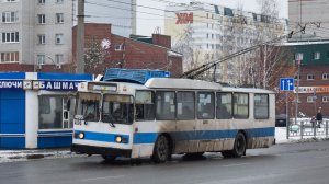 Троллейбус ЗиУ-682 КВР БТРМ-4095. Покатушки по Барнаулу с воющим мостом.