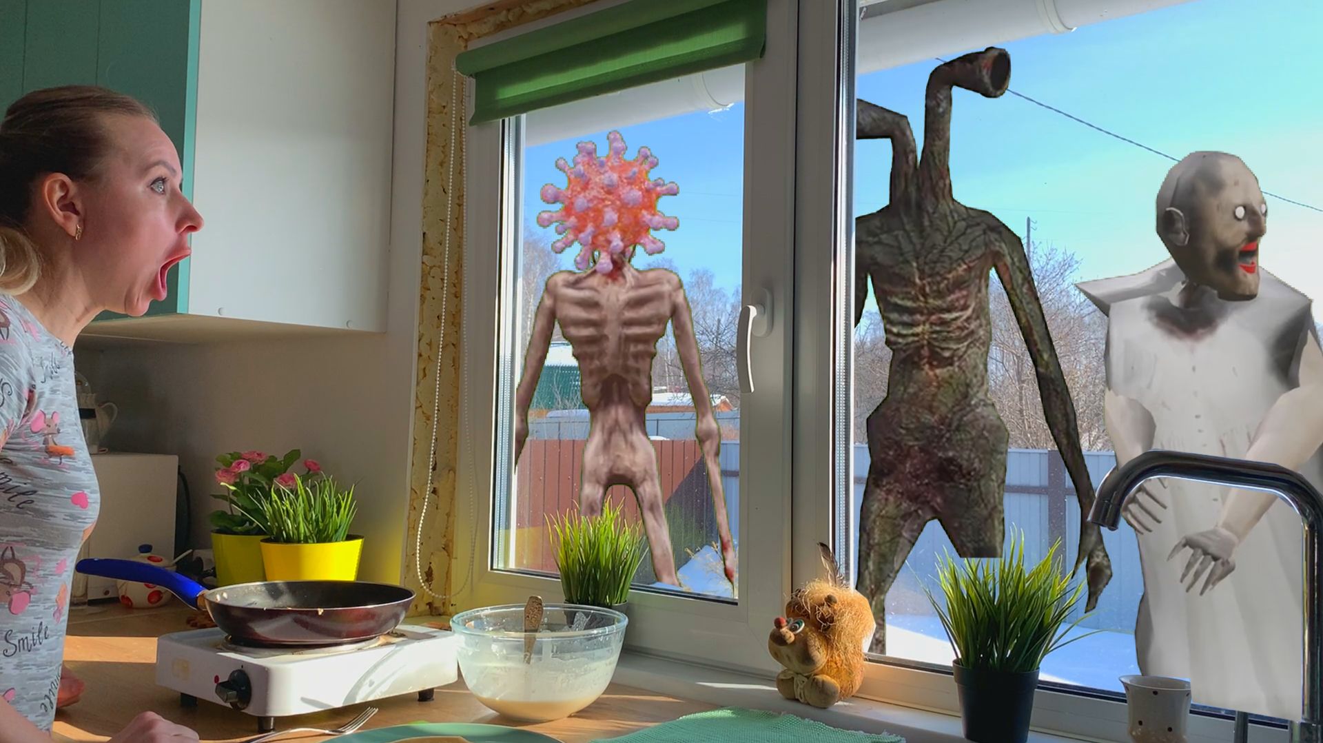 Сиреноголовые монстры пришли ко мне на блины в реальной жизни смотреть онлайн