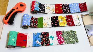 Как превратить более 400 лоскутков в шикарное лоскутное одеяло? 🧵 Простой способ!