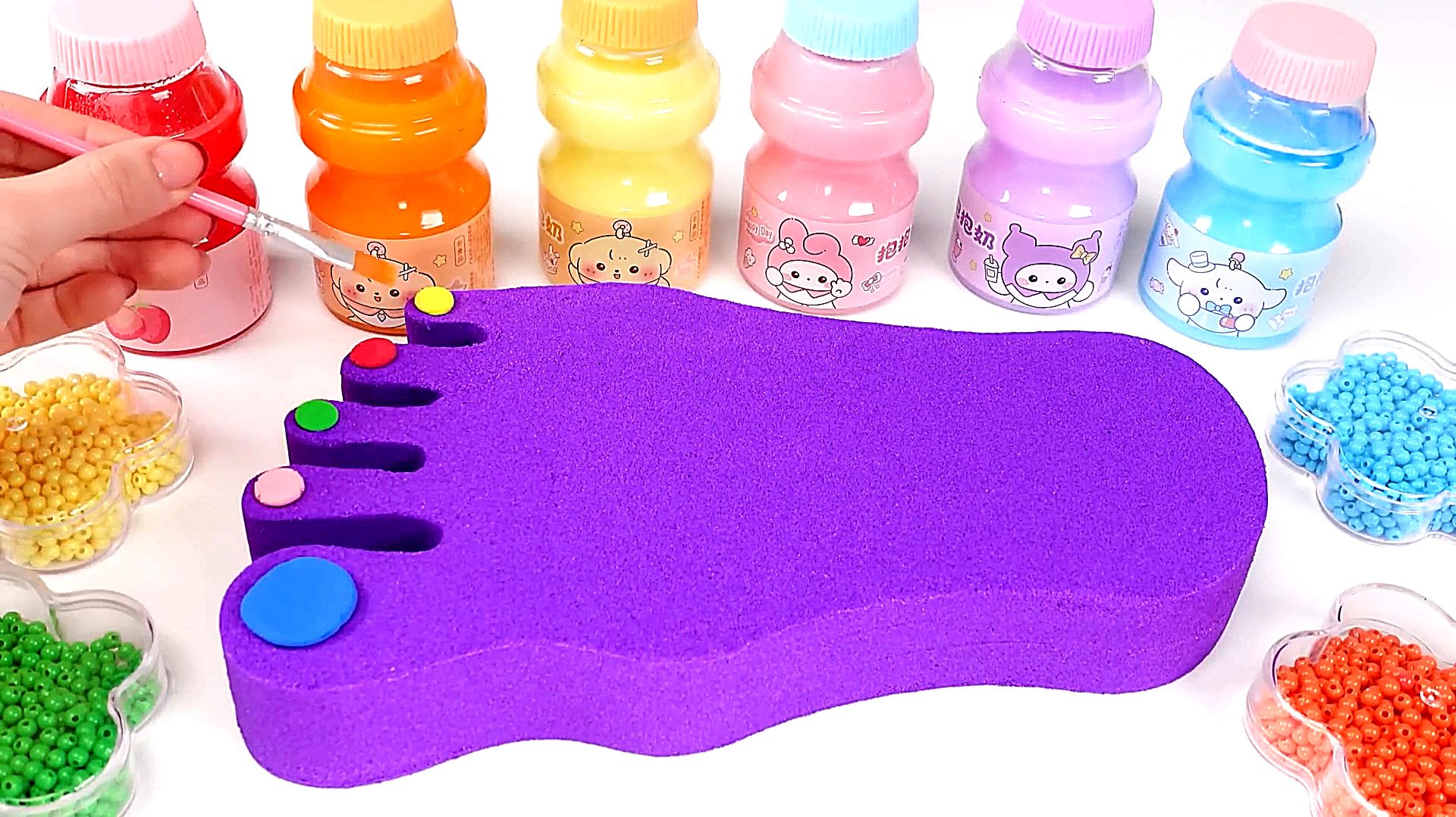 Кинетический песок. Лепим из песка. АСМР видео для детей. Развивающие мультики. Моторика. Поделки смотреть онлайн