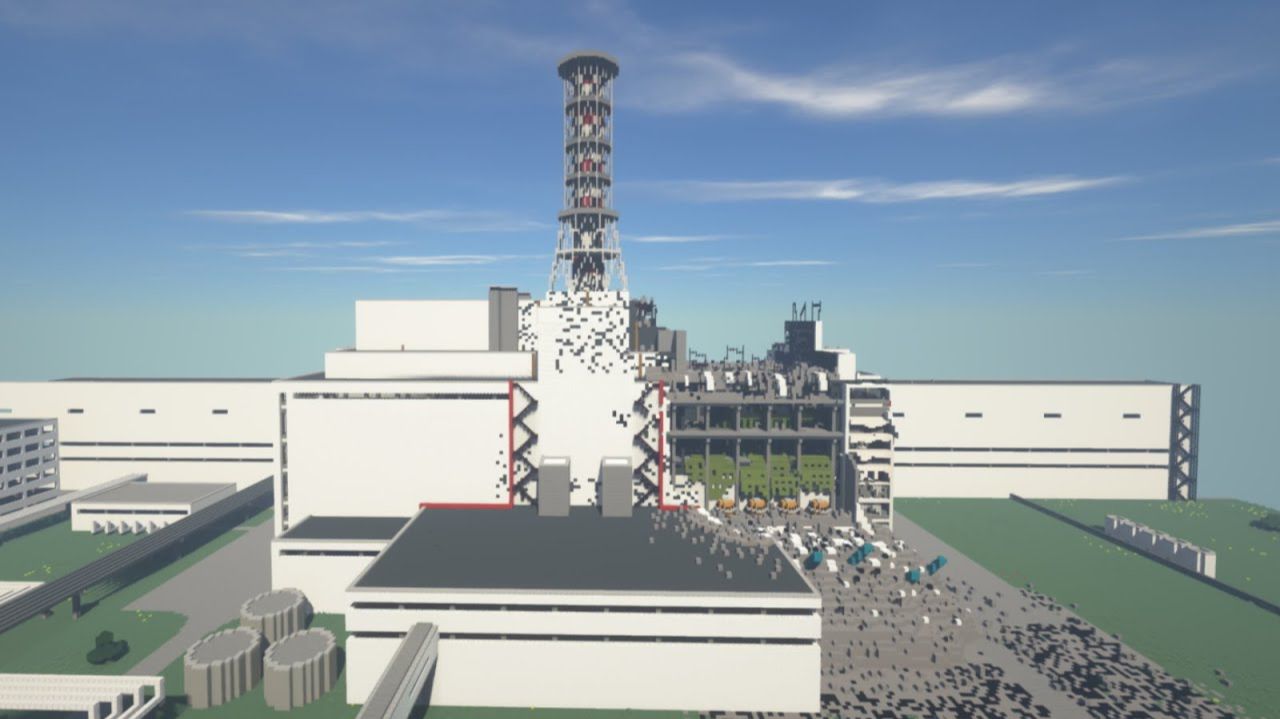 Авария на ЧАЭС в Майнкрафте - Взрыв ЧАЭС в Майнкрафте смотреть онлайн