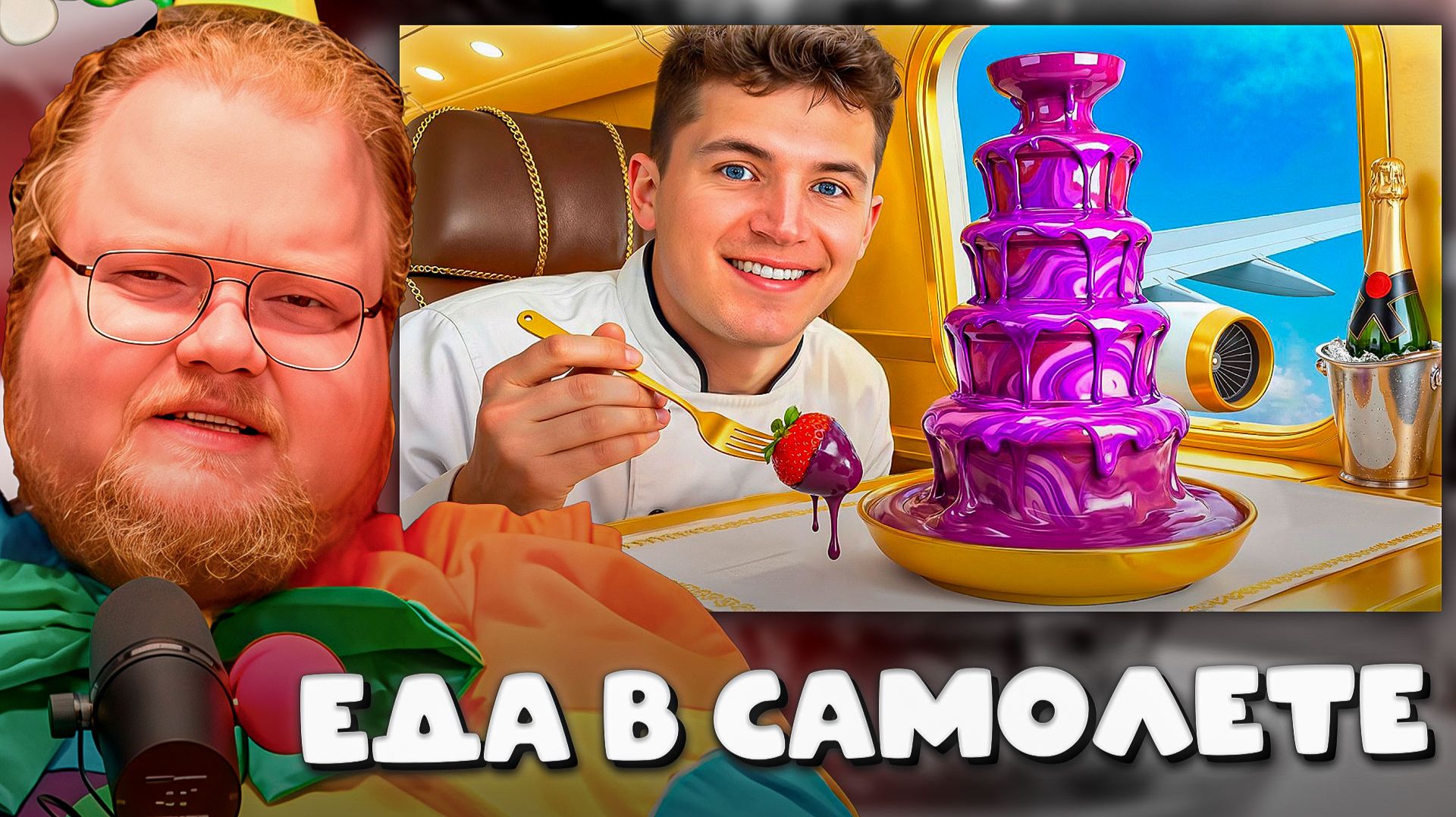 T2x2 СМОТРИТ ► Еда в самолете за $1 vs $100,000 смотреть онлайн