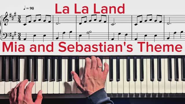 La La Land — Ноты Mia & Sebastian’s Theme | Лёгкая версия для фортепиано смотреть онлайн